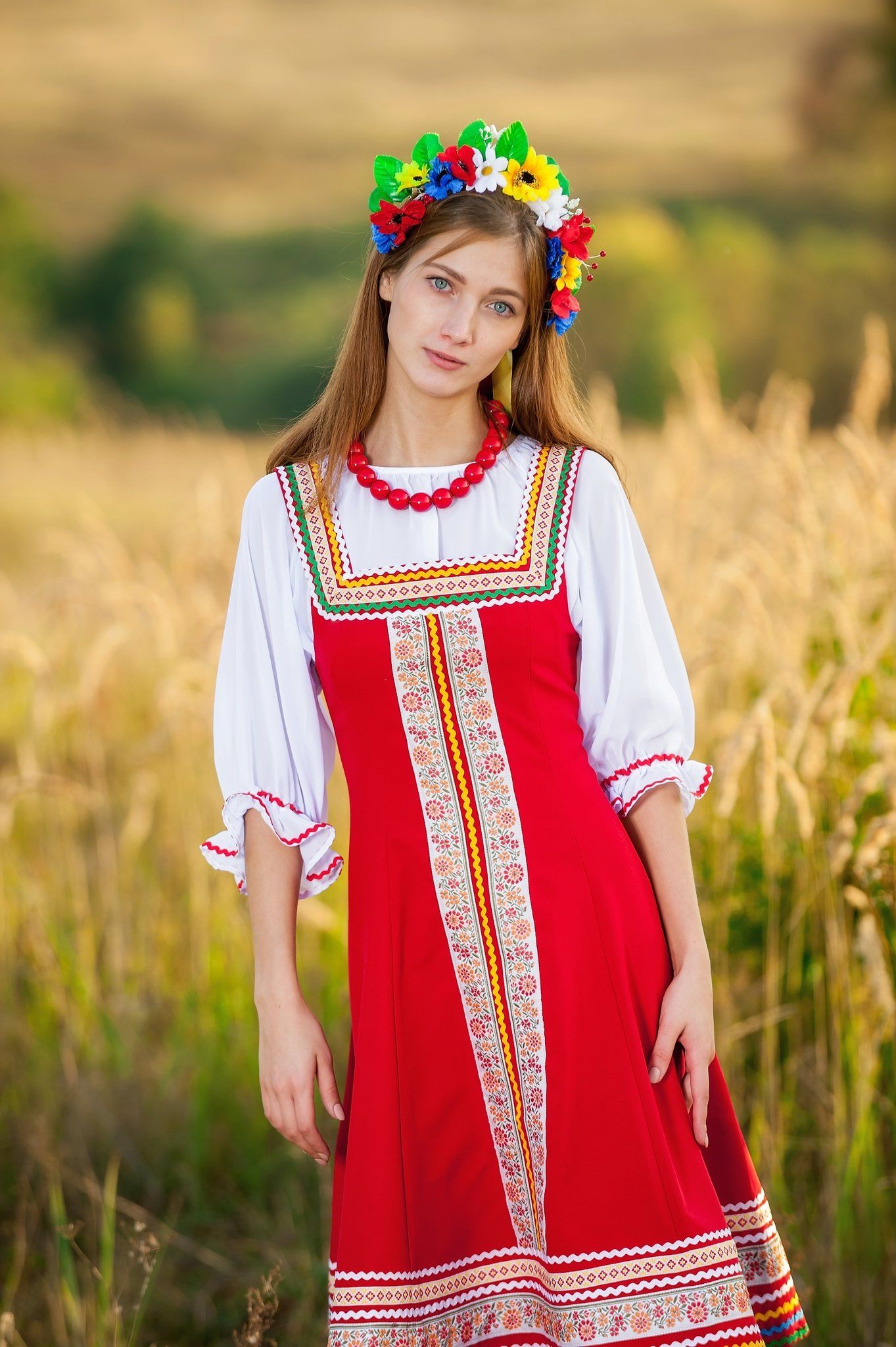 Women in Slavic costumes in Mysore — step in, relax, and chat live